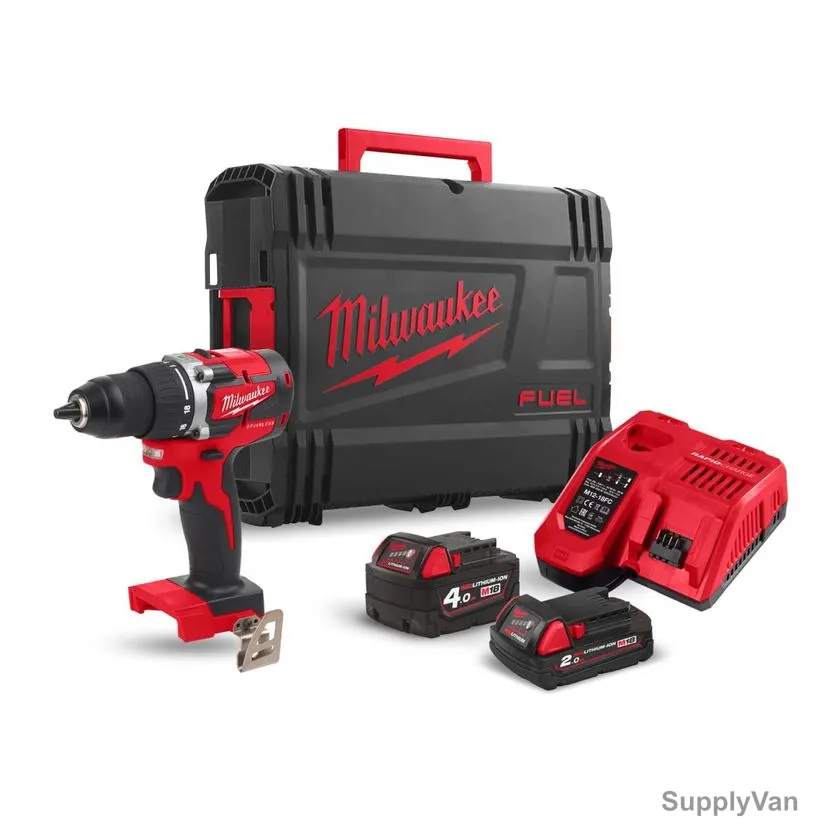 Milwaukee Cordless Percussion Drill, M18CBLPD-422C, 18V, 13MM, 27000 BPM — image 1