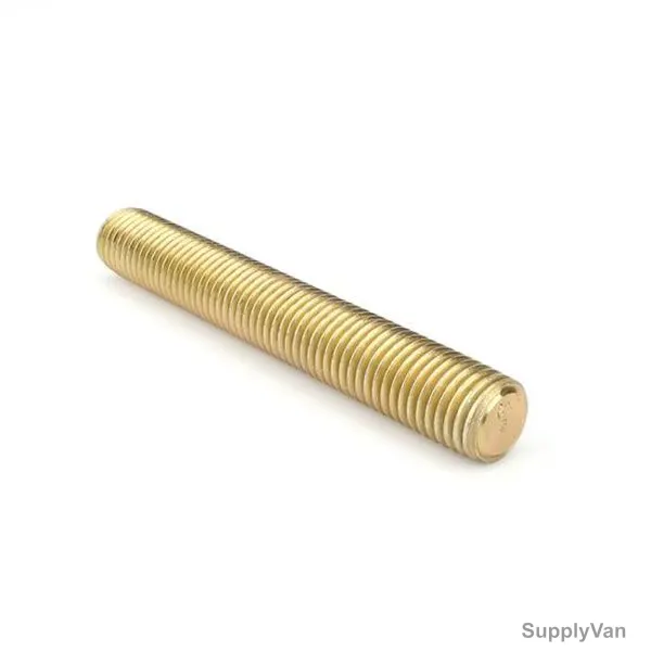 Brass Thread Rod, DIN 976, M10 x 2 Mtrs
