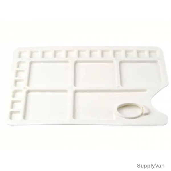 Sinoart Paint Palette, SFA082, Rectangle, 34 x 23.4CM, Plastic