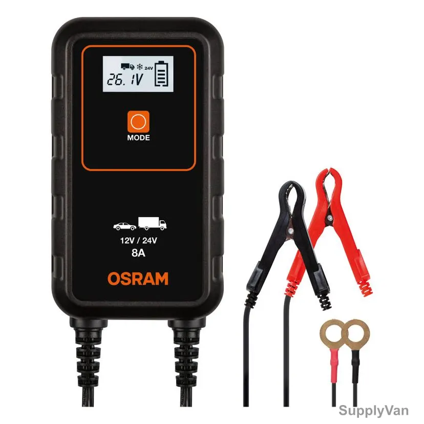 Osram Smart Car Battery Charger, OEBCS908, BatteryCharge 908, 12/24V, 150Ah