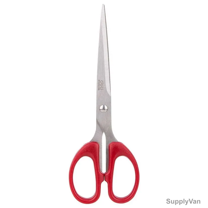 Deli Scissor, E6010, 210MM, Red — image 1