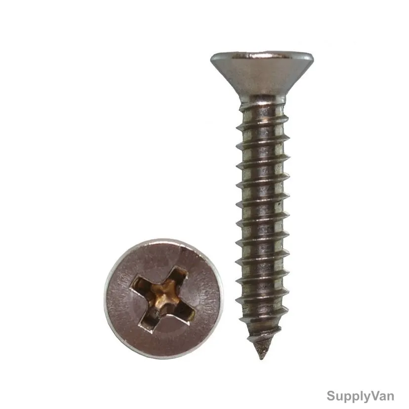 Self Drilling Screw, CSK, Metal, Coarse, 8 Inch, PK1000