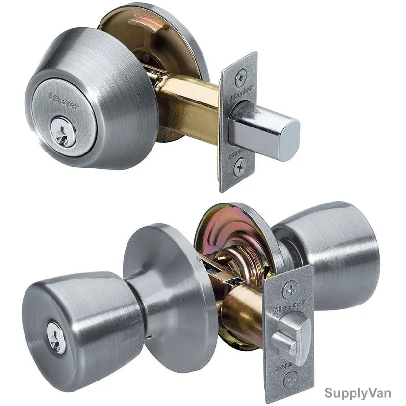 Master Lock Security Set, MLTUCO0615, For KA4 Entry Door Lock, Satin Nickel