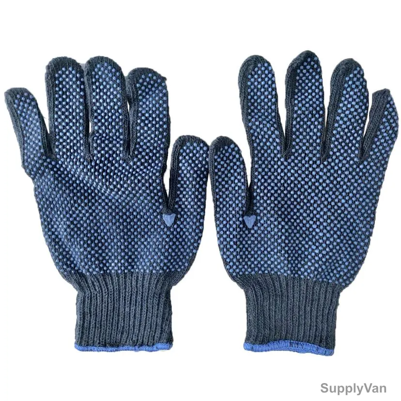 Double Side Dotted Gloves, Free Size, Blue
