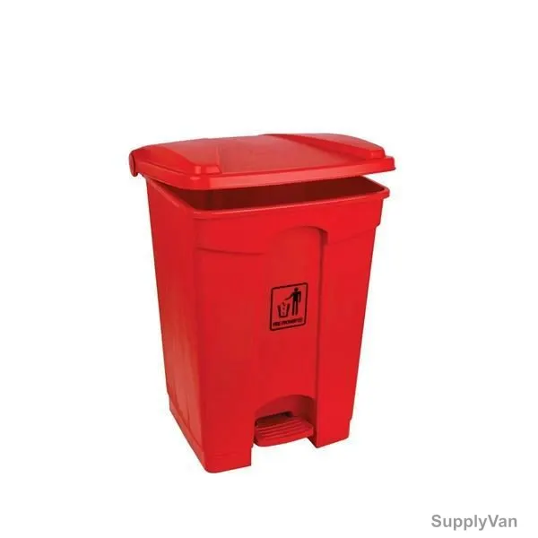 Garbage Bin With Pedal, 45 Ltrs, Red
