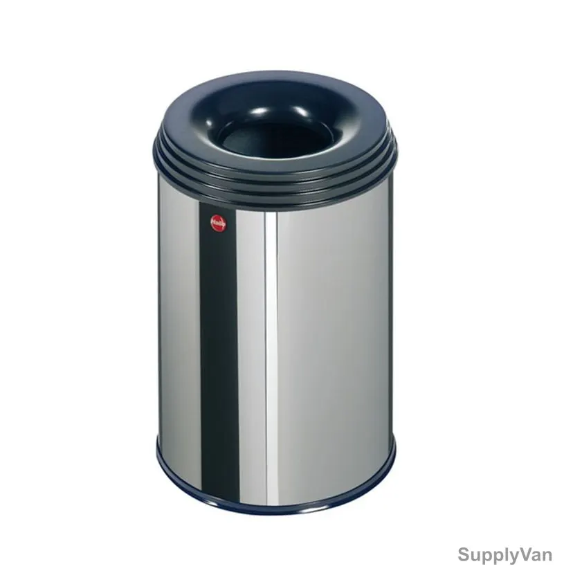 Hailo Waste Bin, HLO-0915-022, ProfiLine Safe M, 14 Litres, Silver