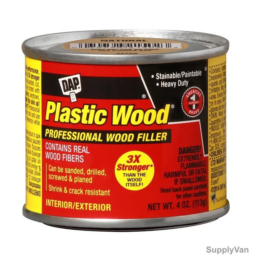 Dap Plastic Wood Professional Wood Filler, 21434, Walnut, 4 Oz, 12 Pcs/Pack