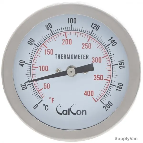 Calcon Bi-Metal Temperature Gauge, CCTB18D, 80x150MM, 1/2 Inch, NPT, 0-200 Deg. C