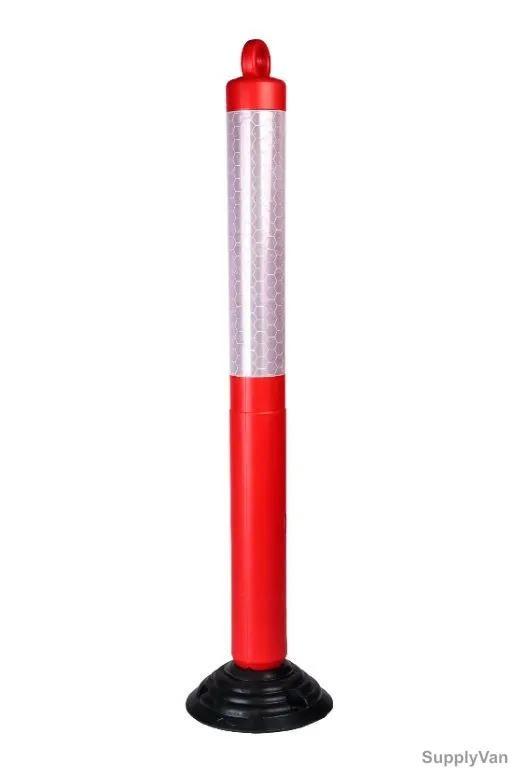 Spring Post, HF24012, Rubber, 120CM, Red and Silver