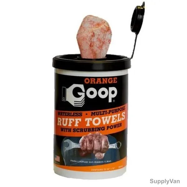Goop Multi Purpose Ruff Towels, No-950, 10 x 12 Inch, 72 Towels/Pack