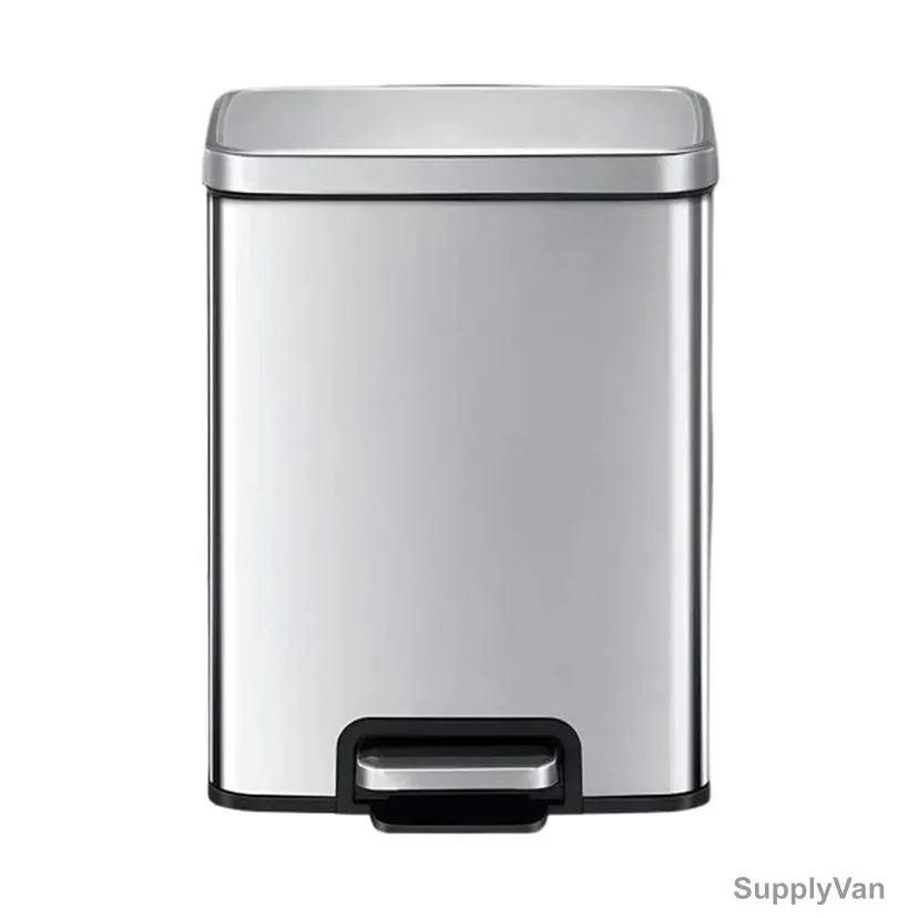 Eko Pedal Trash Bin, SS94-6, Stainless Steel, 6 Ltrs, Silver