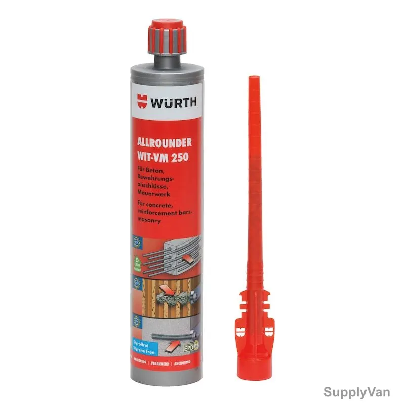 Wurth Allrounder Chemical Injection Mortar, WIT-VM-250, 420ML, Grey — image 1