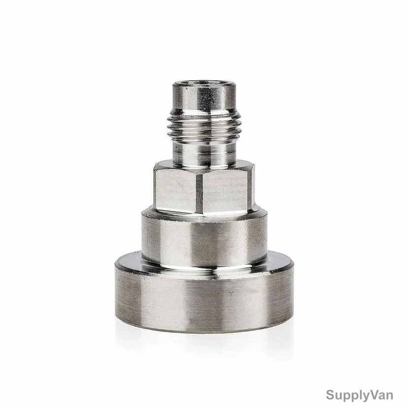 Rhinomotive Spray Gun Epp Adapter, R1416, Stainless Steel, Type 43 — image 1