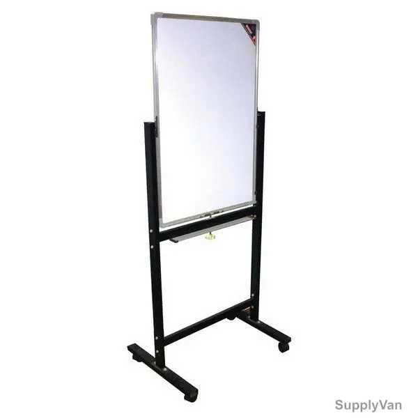 Partner Double Sided Magnetic Whiteboard With Metal Stand, DSB6090, 60 x 90CM, White