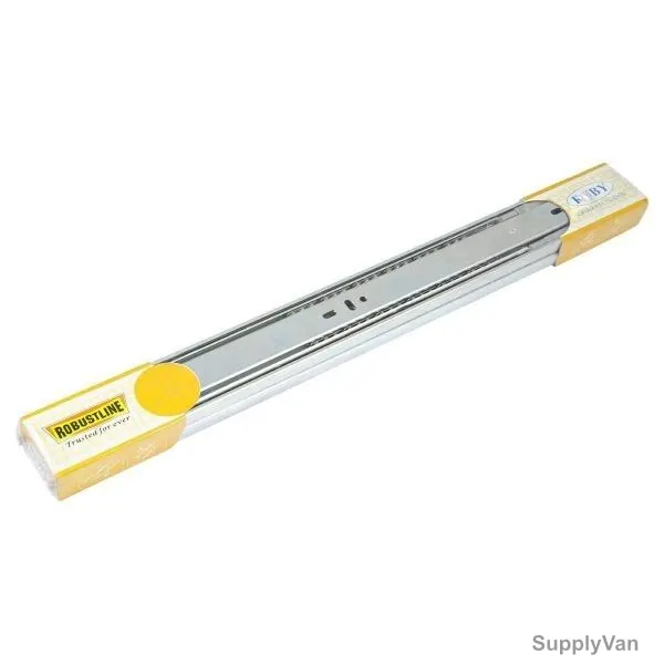 Robustline Side Mounted Soft Closing Drawer Slides, 18 Inch, Metal, Silver