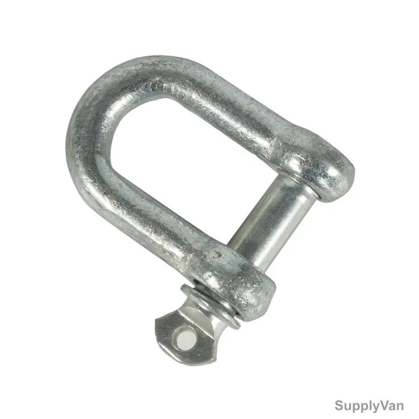 Amarine D Shackle, 16MM Dia, Silver