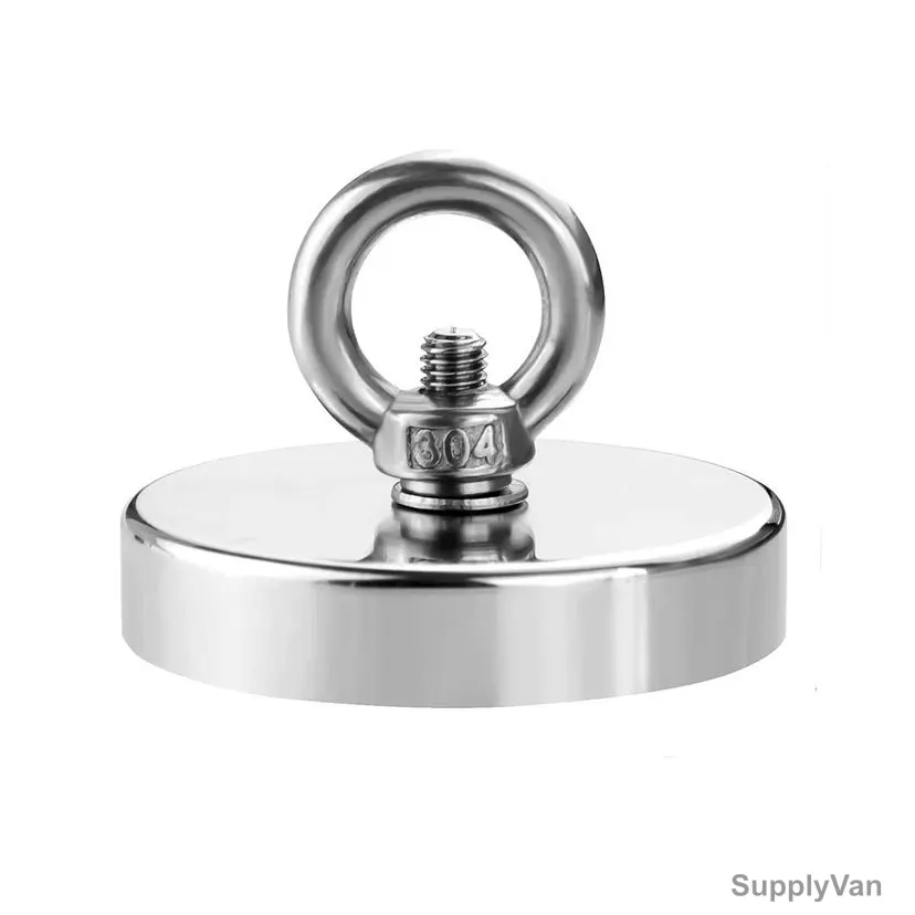Diymag Rare Earth Cup Magnet, CNJ48-2P, Steel, 48MM Dia x 35MM Height, 270 Lbs Pulling Force, 2 Pcs/Pack — image 1