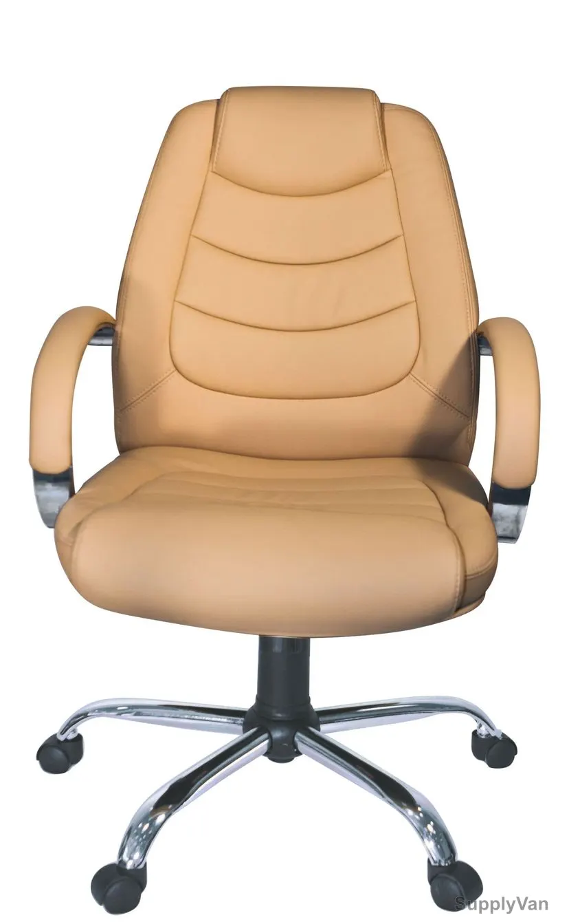 Avon Furniture Executive Office Chair, AV-56BS, Medium Back, Fixed Arm