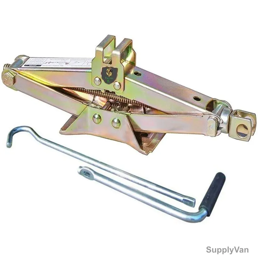 Flak Car Scissor Jack, 1 Ton, Bronze