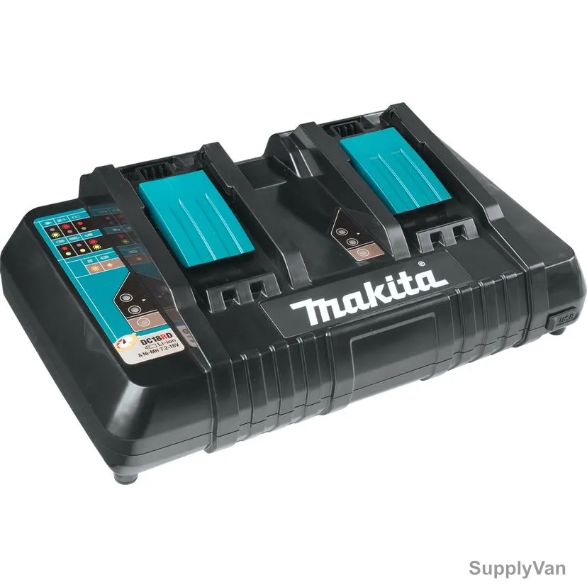 Makita Two Port Charger, DC18RD, 18VDC — image 1