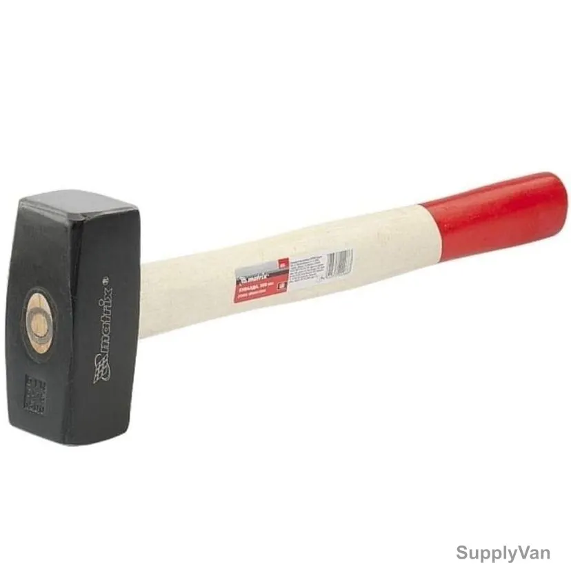 Mtx Sledge Hammer With Wooden Handle, 109039, Forged Steel, 1.5 Kg Head Weight — image 1