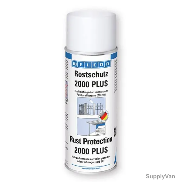 Weicon Rust Protection Spray 2000 Plus, 11013400, 400ML, Silver/Grey