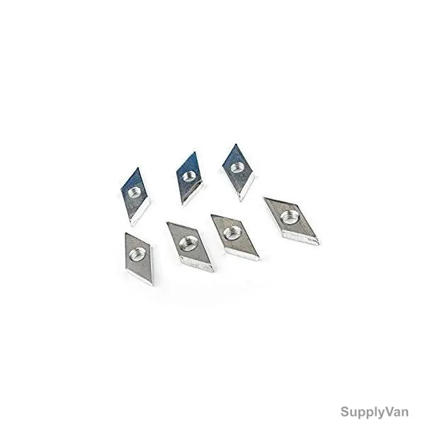 Extrusion Diamond Nut, 40 Series, Iron, M8, PK50