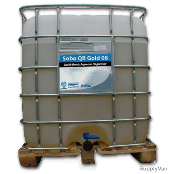 Oil Technics Sobo QB Gold 08 Rig Wash Degreaser, Water Based, 200 Ltrs