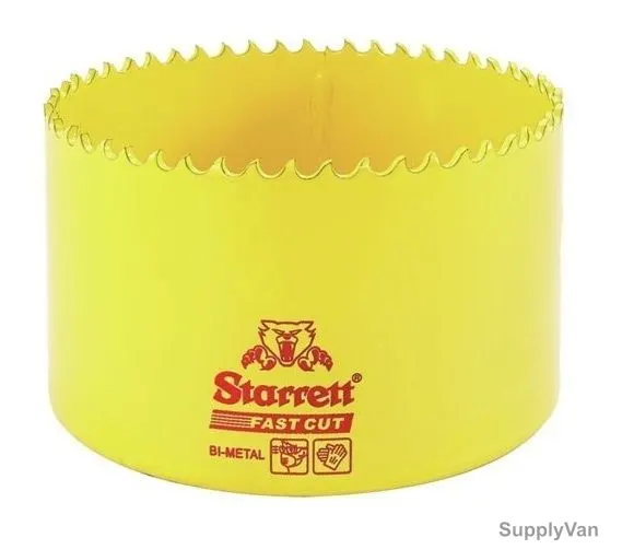 Starrett Hole Saw, FCH210MM, High Speed Steel, 210MM, 5.5 TPI, Yellow