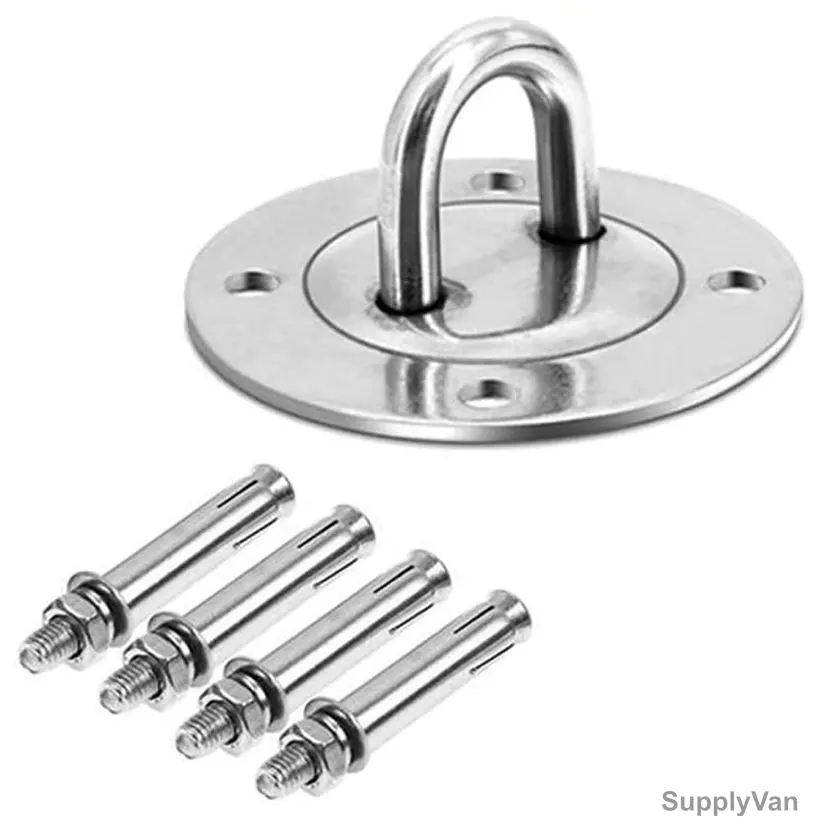Wall and Ceiling Mount Bracket With Anchor, Stainless Steel