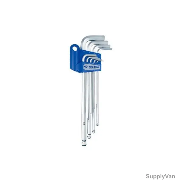 Kingtony Extra Long Ball Hex Key Set, ST20109MR, 9 Pcs/Set