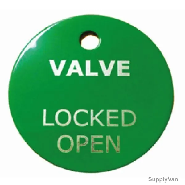Car Valve Locked Open Tag, CST-VLVC-G, 40 x 190MM, Green