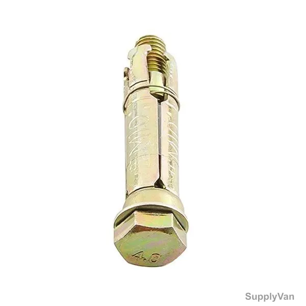 Mkats Fix Rawl Bolt, Metal, M10, Gold