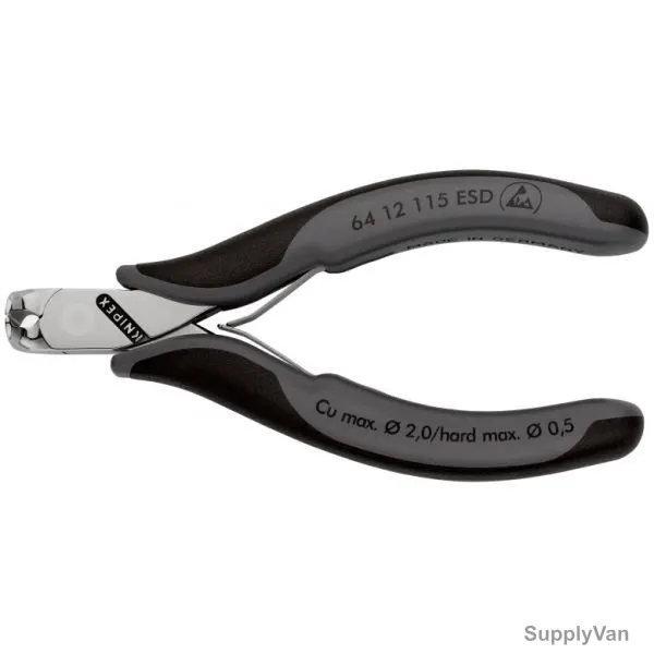 Knipex Electronics End Cutting Nipper, 6412115, 115MM — image 1