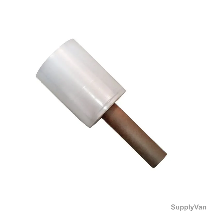 Mini Stretch Film Roll With Handle, 12 Micron Thk, 200MM Width, 600GM