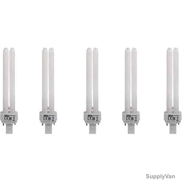 Osram Compact Fluorescent Lamp, Dulux D, 26W, G24q-3, 6500K, Lumilux Cool daylight, 5 Pcs/Pack