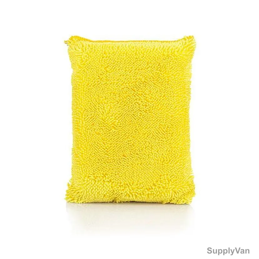 Rhinomotive Upholestry and Interior Cleaning Sponge, R1808, Microfiber, Yellow and Grey — image 1