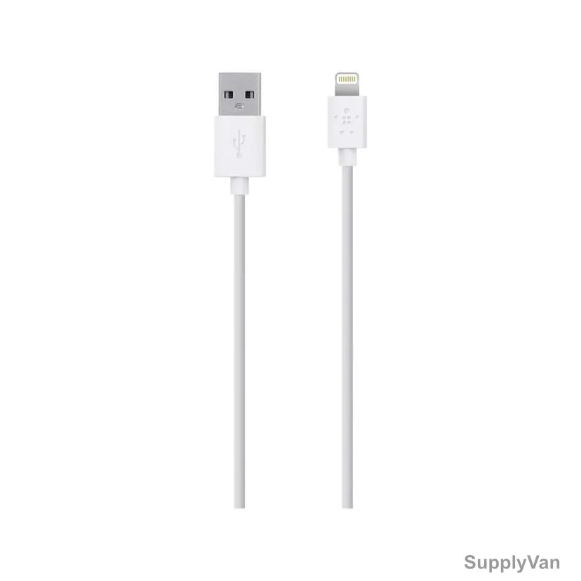 Belkin USB-A to Lightning Cable, F8J0223-WHT, 1.2 Mtrs, White