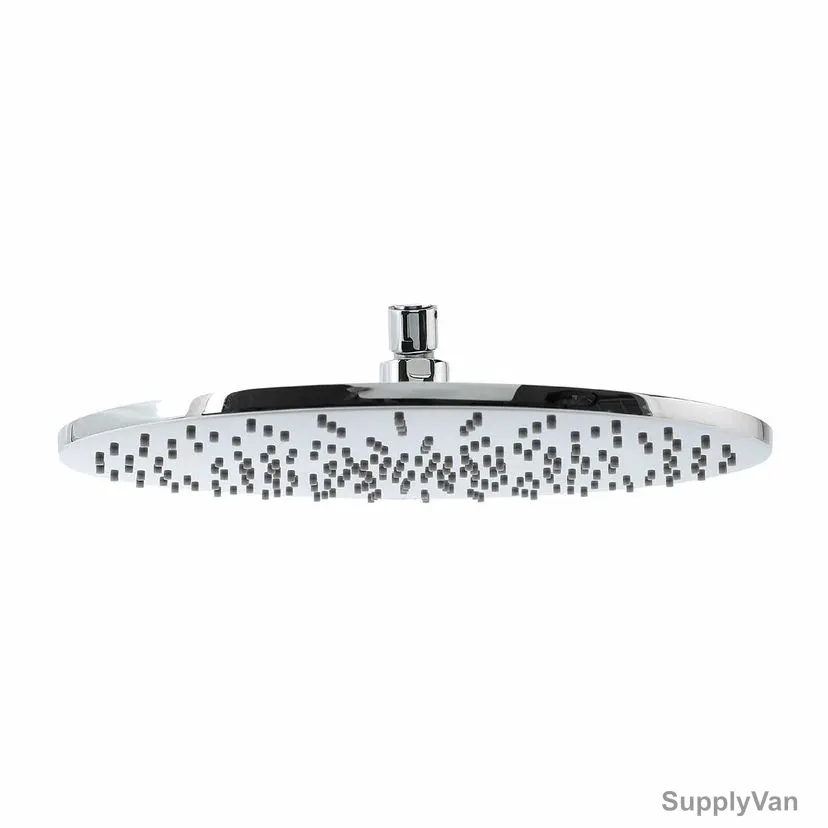 Bold Lily Round Shower Head With Round Nozzles, TECSHD1702705, Brass, 8MM Thk, 350MM Dia, Silver — image 1