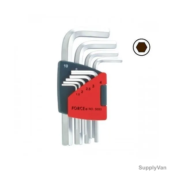 Force Hex Key Set, 5093, 9 Pcs/Set