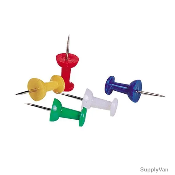 Deli Push Pin, E0021, 23MM, Multicolor, 35 Pcs/Pack — image 1