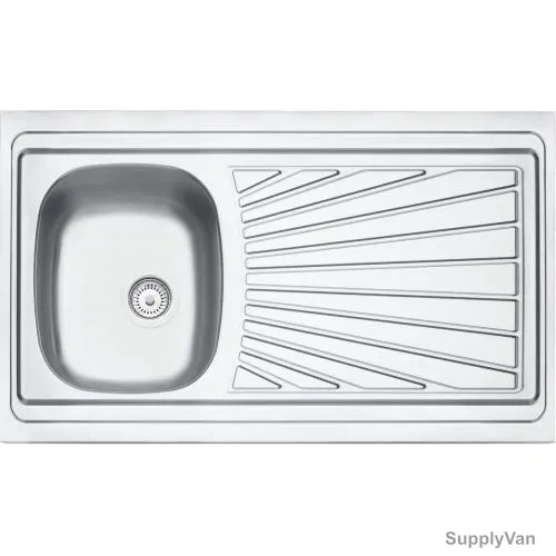 Tramontina Single Right Bowl Kitchen Sink, 93148602, 100 x 60CM