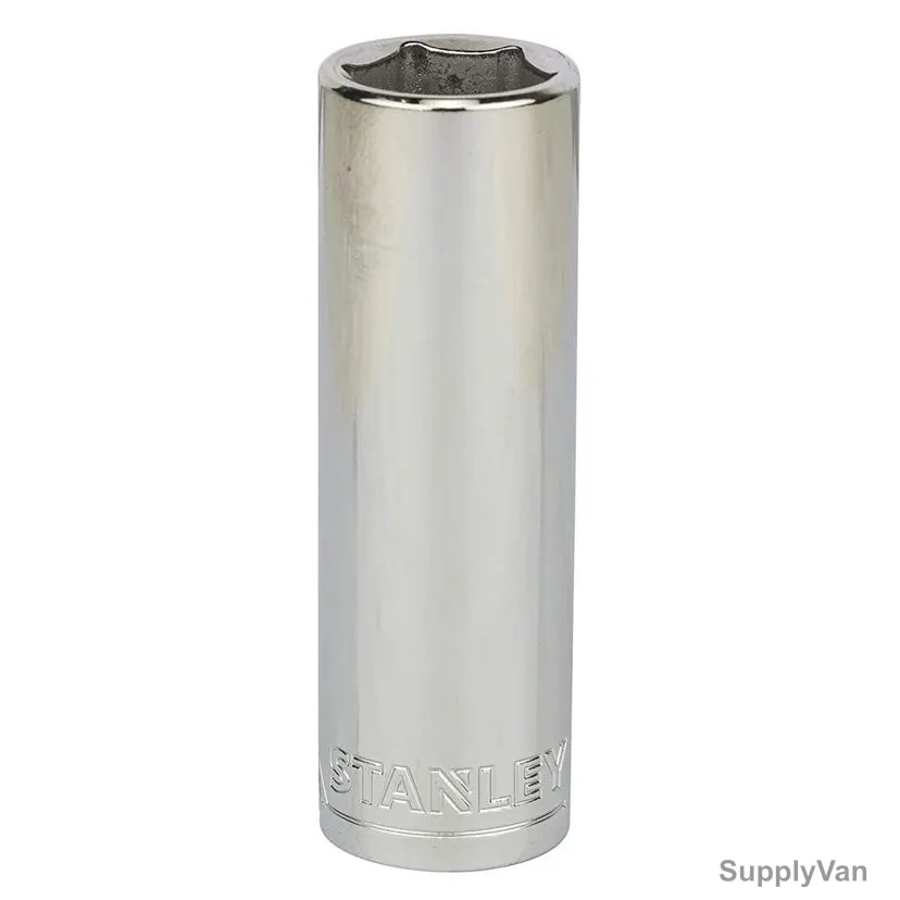 Stanley 6 Point Deep Socket, STMT73333-8B, 1/2 Inch Drive, 19MM