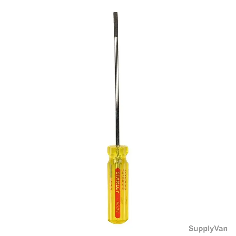Stanley Fix Bar Slotted Screwdriver, 62-243-8, 3 x 100MM