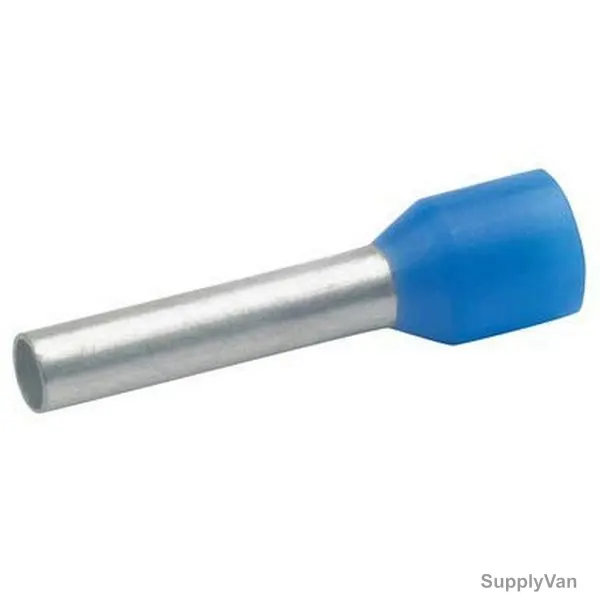 York Cable End Lug, EW2-5-10BE, 2.5-10 SQ.MM, Blue, 100 Pcs/Pack