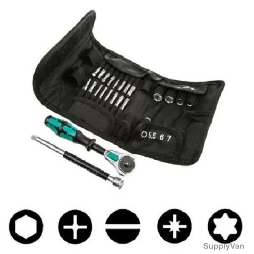 Wera Ratchet Set, 05-051045-001, Kraftform Kompakt Series, 26 PCS/Set