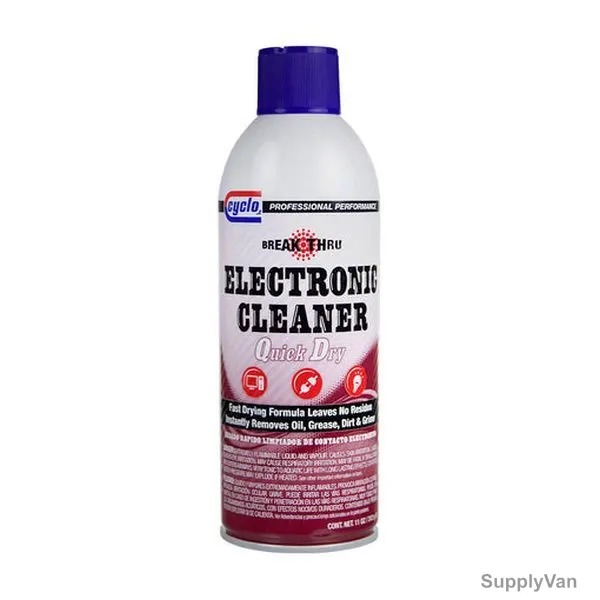 Cyclo Quick Dry Electronic Cleaner, APYC87, 11 Oz, 12 Pcs/Pack