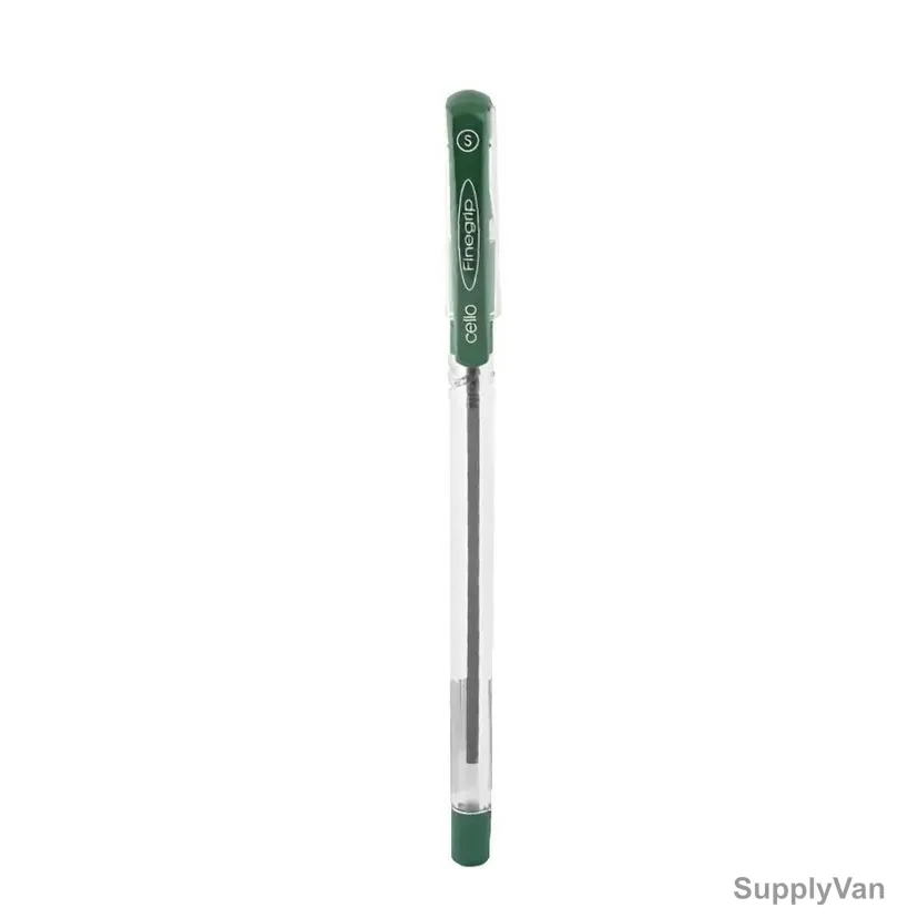 Cello Ball Pen, Finegrip, 0.7MM Tip Size, Green, 50 Pcs/Pack