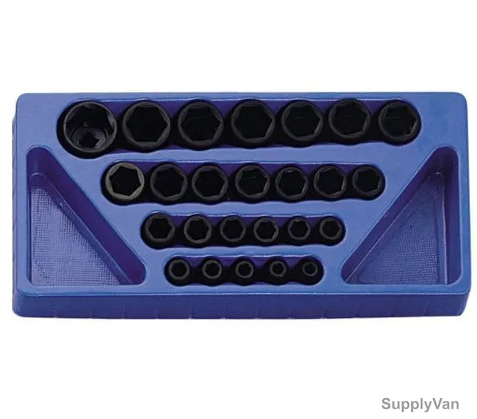 Genius Metric Impact Socket Set, TF-425M, 25PCS