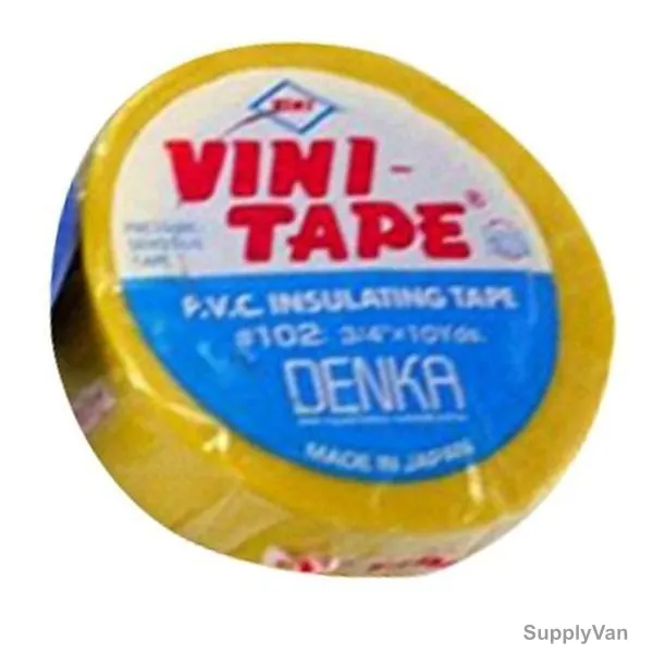 Vini Electrical Insulation Tape, 119920, 10 Mtrs, Yellow, PK10